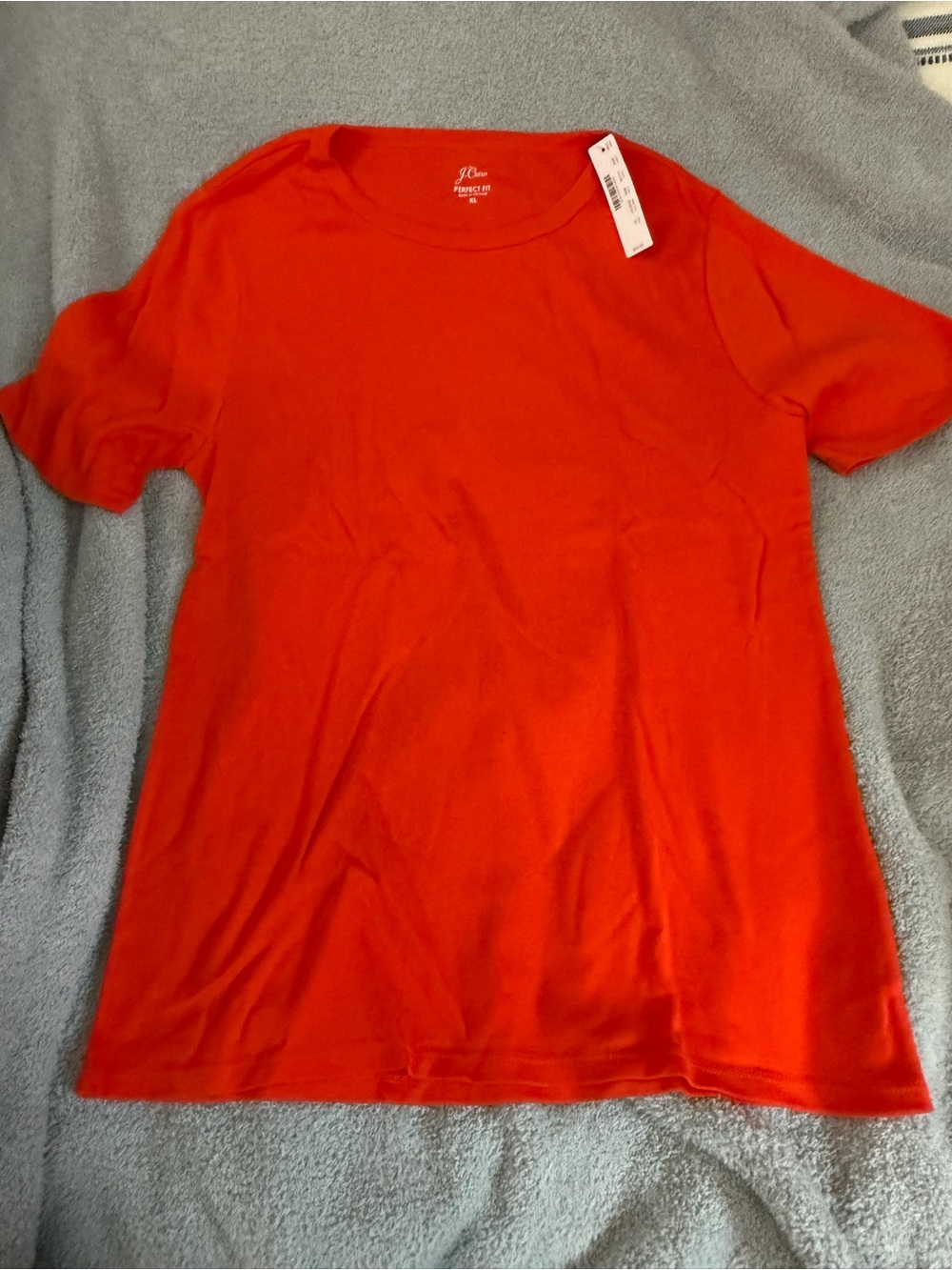 J.crew perfect t shirt xl Red orange Crewneck Tee -new with tag